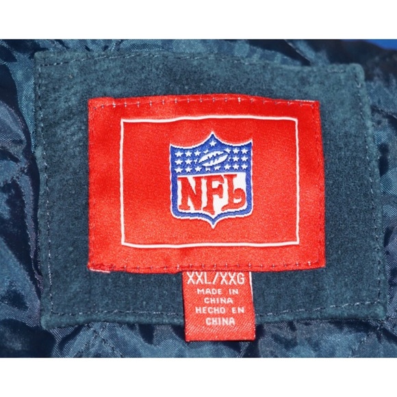 New England Patriots Leather Suede Jacket XXL - Picture 14 of 16